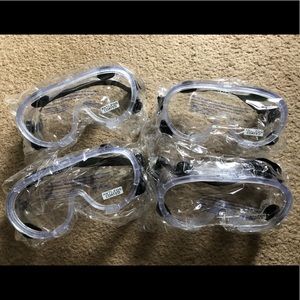 NWT Bundle of 4 Goggles Clear Lens Anti-fog Coated